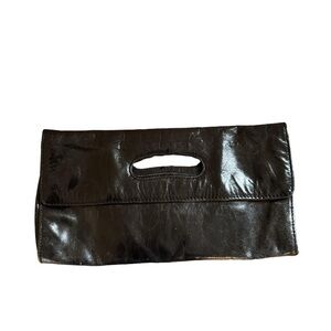 HOBO International Katrina Leather Vintage Black Clutch Wallet